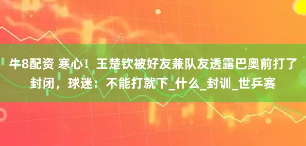 牛8配资 寒心！王楚钦被好友兼队友透露巴奥前打了封闭，球迷：不能打就下_什么_封训_世乒赛